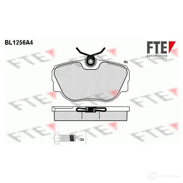 Тормозные колодки дисковые, комплект FTE BL1256A4 21173 604296 2 1172