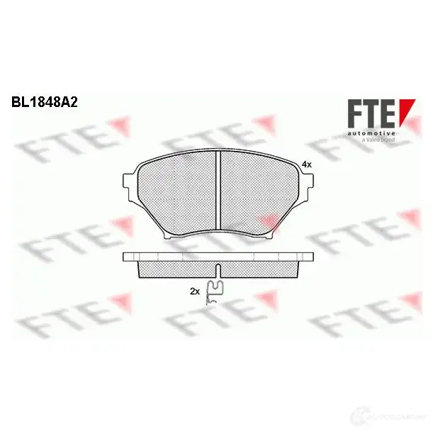 Тормозные колодки, комплект FTE 23863 604923 bl1848a2 2 3696 изображение 0