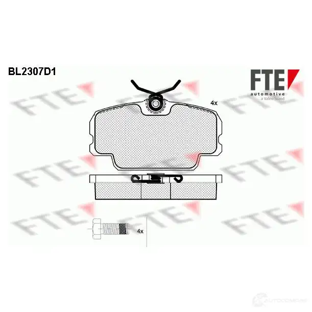 Тормозные колодки, комплект FTE bl2307d1 20749 605455 20 748 изображение 0