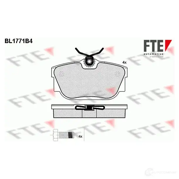 Тормозные колодки дисковые, комплект FTE 604825 BL1771B4 23224 23 223 изображение 0