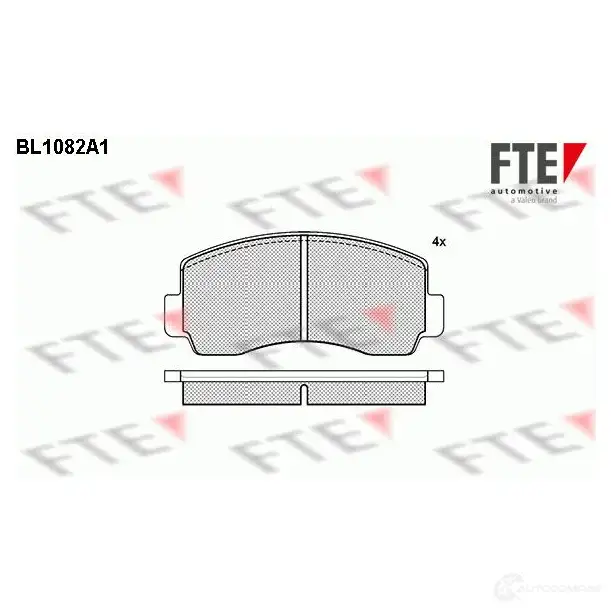 Тормозные колодки, комплект FTE bl1082a1 20 476 20699 604125 изображение 0