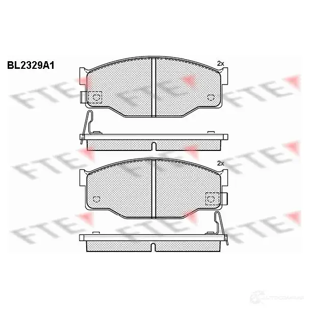 Тормозные колодки, комплект FTE 2 1112 605476 21113 bl2329a1 изображение 0