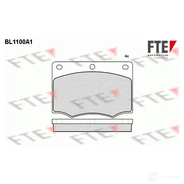 Тормозные колодки дисковые, комплект FTE BL1100A1 20914 604139 2057 8 изображение 0