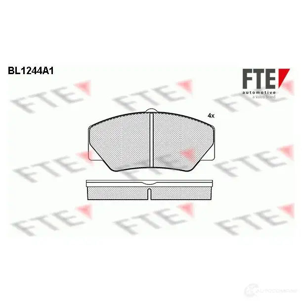 Тормозные колодки дисковые, комплект FTE WCI19E BL1244A1 211 41 604282 изображение 0