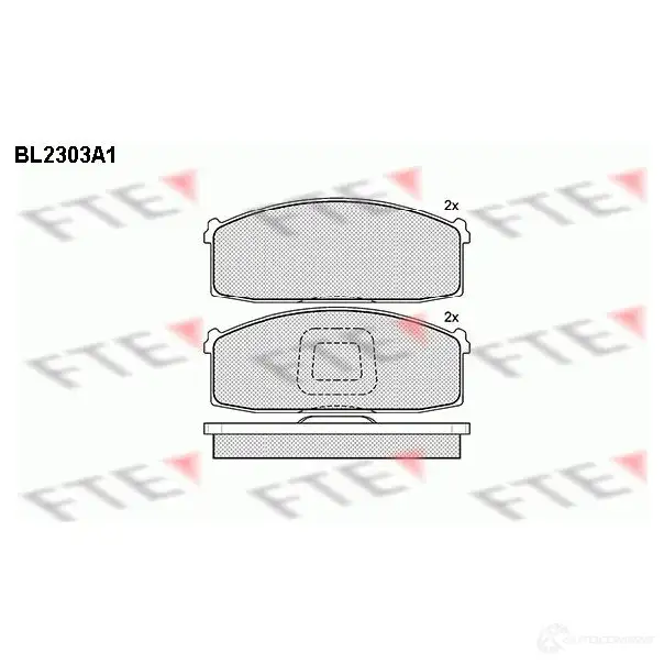 Тормозные колодки, комплект FTE 2071 8 20853 605448 bl2303a1 изображение 0