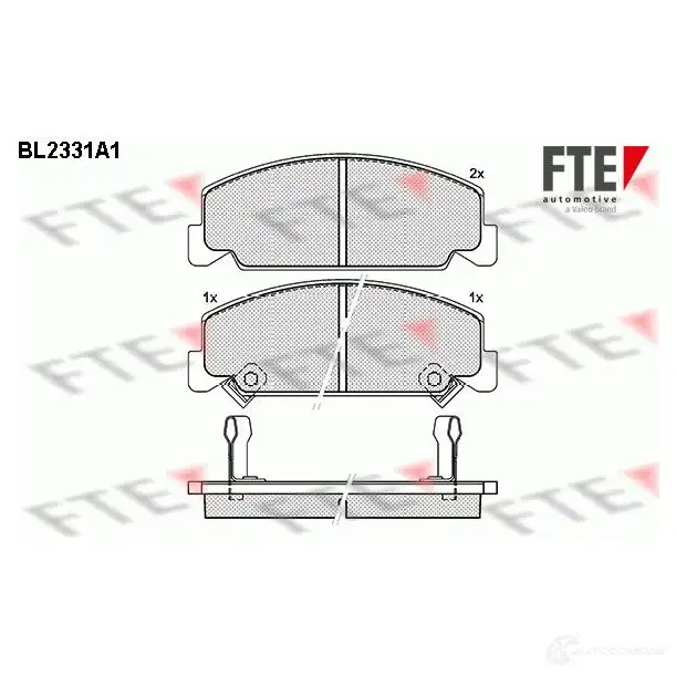 Тормозные колодки дисковые, комплект FTE 21331 BL2331A1 2 1330 605477 изображение 0