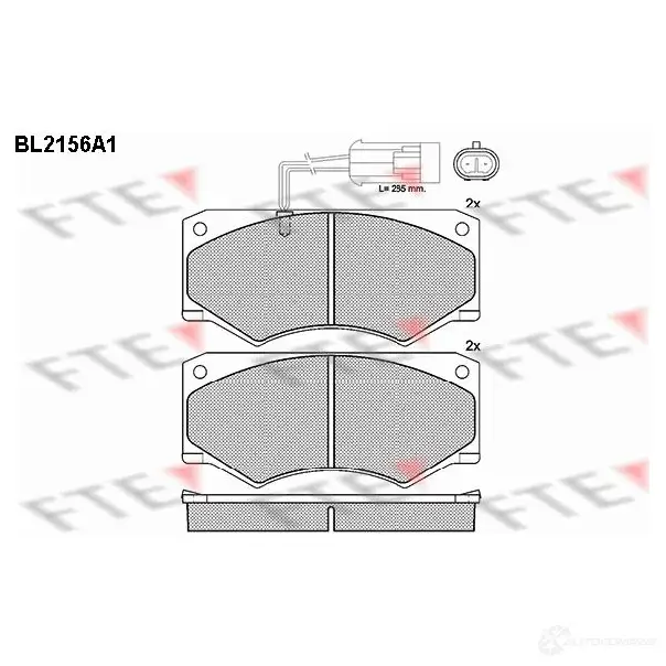 Тормозные колодки дисковые, комплект FTE 2046 5 29138 BL2156A1 605276 изображение 0