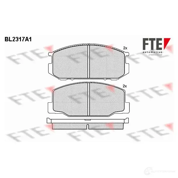 Тормозные колодки, комплект FTE 212 50 605463 bl2317a1 21767 изображение 0