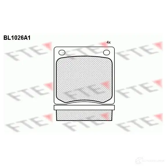 Тормозные колодки, комплект FTE 201 28 604073 bl1026a1 D41-7059