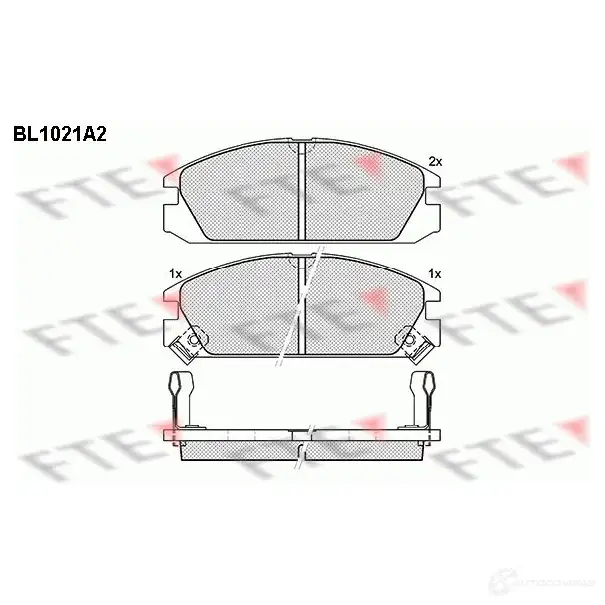 Тормозные колодки, комплект FTE 604069 2009 9 bl1021a2 20104 изображение 0