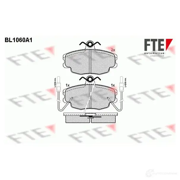 Тормозные колодки, комплект FTE bl1060a1 604104 20770 207 69 изображение 0