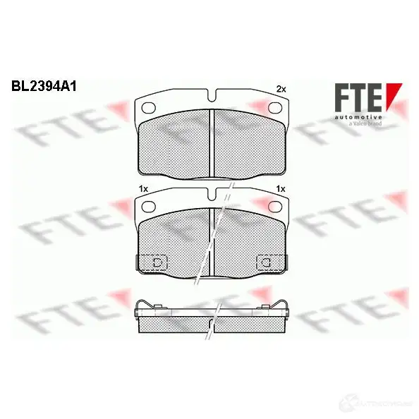 Тормозные колодки, комплект FTE 210 57 605543 bl2394a1 21058