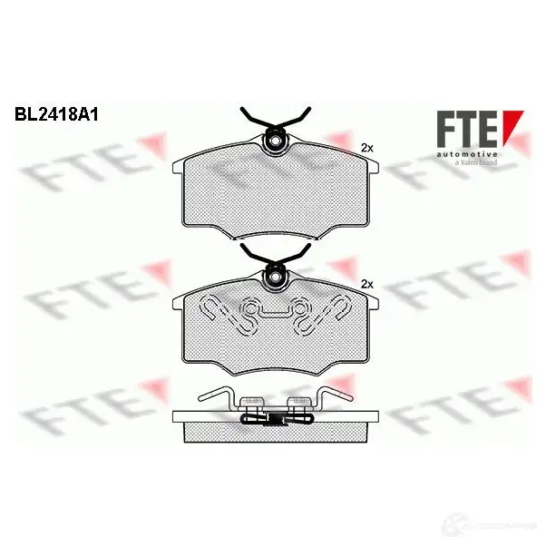 Тормозные колодки, комплект FTE 2 3546 23547 bl2418a1 605569