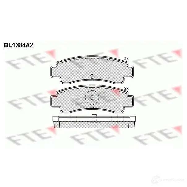 Тормозные колодки, комплект FTE 604450 2173 4 bl1384a2 21737 изображение 0