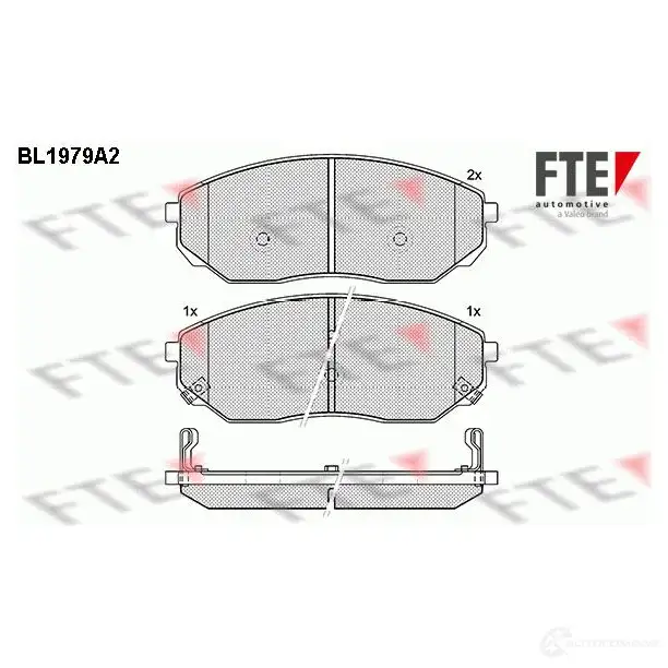 Тормозные колодки дисковые, комплект FTE 24178 605110 BL1979A2 240 92
