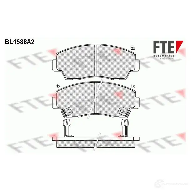 Тормозные колодки, комплект FTE 21316 21 315 bl1588a2 604619 изображение 0