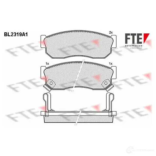 Тормозные колодки, комплект FTE 21120 bl2319a1 209 58 605464 изображение 0