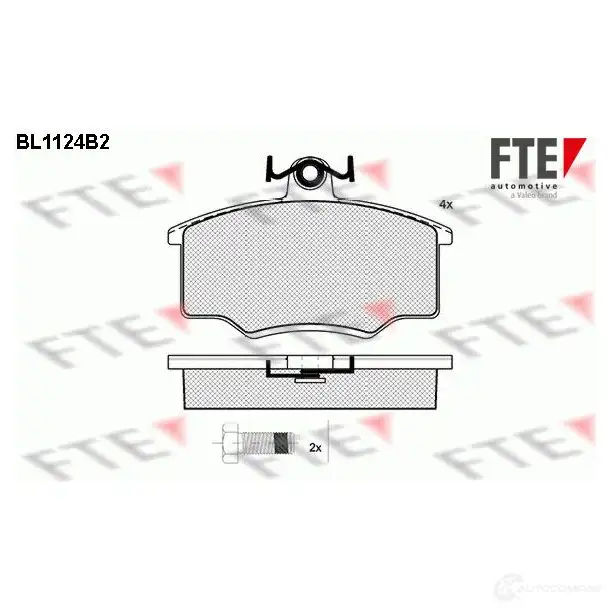 Тормозные колодки, комплект FTE 20670 bl1124b2 604166 2048 7