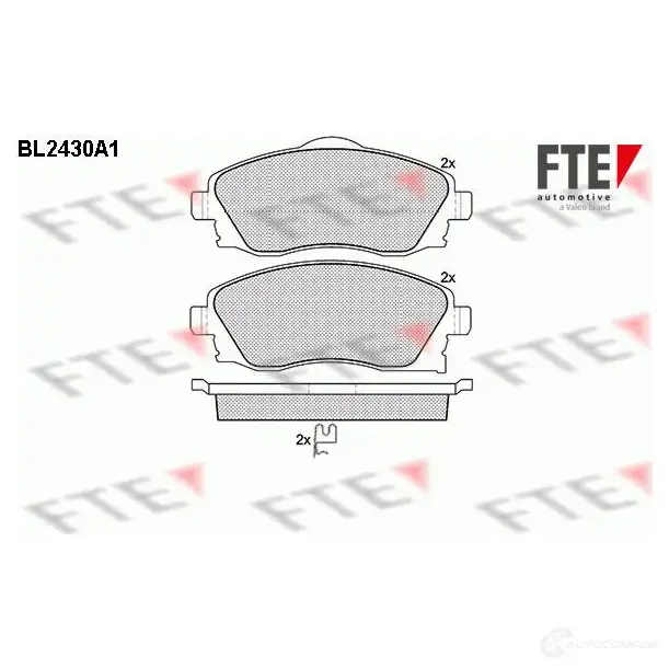 Тормозные колодки дисковые, комплект FTE 605582 BL2430A1 232 25 23226
