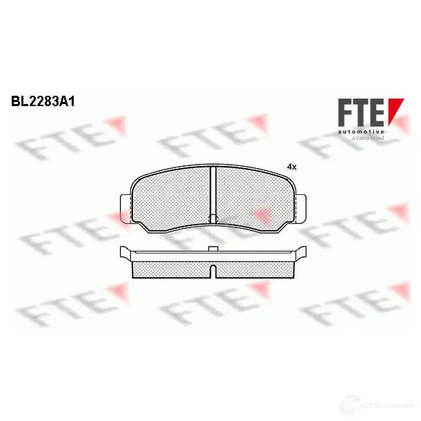 Тормозные колодки, комплект FTE 605434 2086 4 D198-7121 bl2283a1