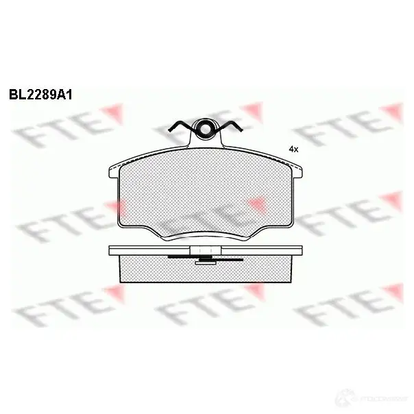 Тормозные колодки, комплект FTE 20 574 605436 FW7J800 bl2289a1 изображение 0