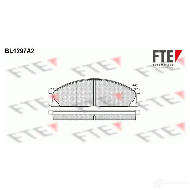 Тормозные колодки, комплект FTE D1144-7433 bl1297a2 604344 213 47 изображение 0