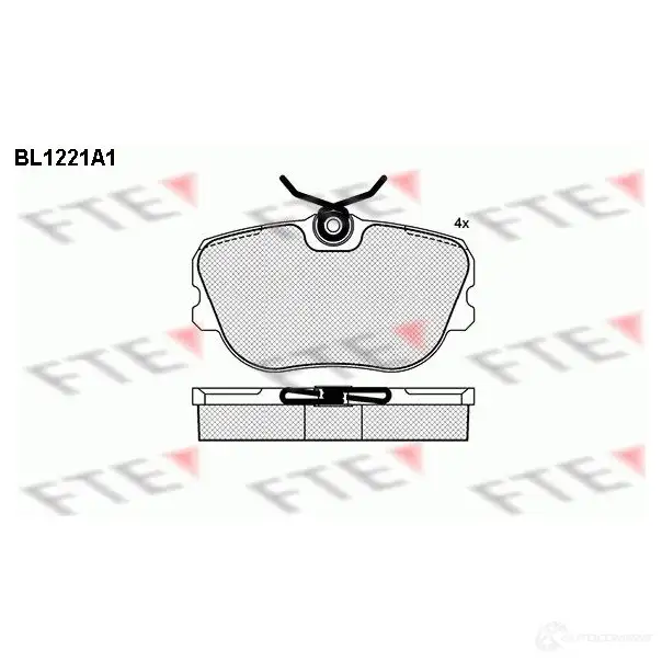 Тормозные колодки, комплект FTE bl1221a1 604260 210 67 21068