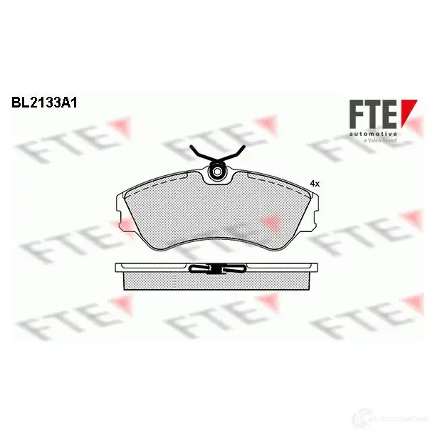 Тормозные колодки, комплект FTE 20 118 bl2133a1 605255 20124