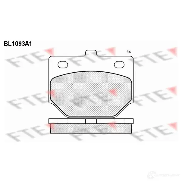 Тормозные колодки, комплект FTE 604132 20 560 bl1093a1 B5A9B