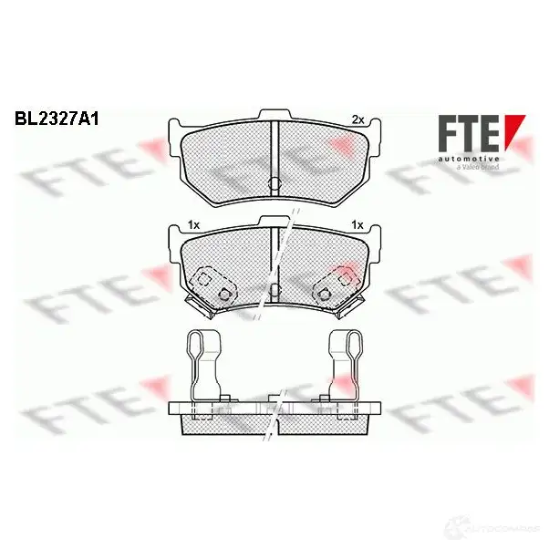Тормозные колодки, комплект FTE bl2327a1 605474 21401 21 043