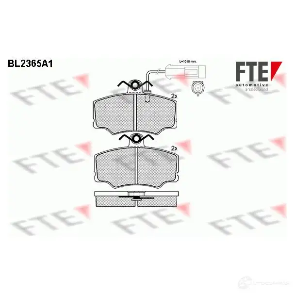 Тормозные колодки, комплект FTE 203 32 21269 bl2365a1 605509