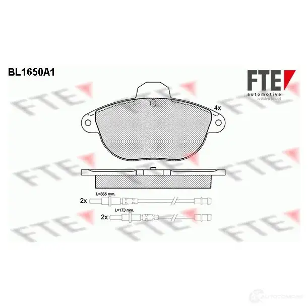 Тормозные колодки, комплект FTE 23146 2312 9 604662 bl1650a1 изображение 0