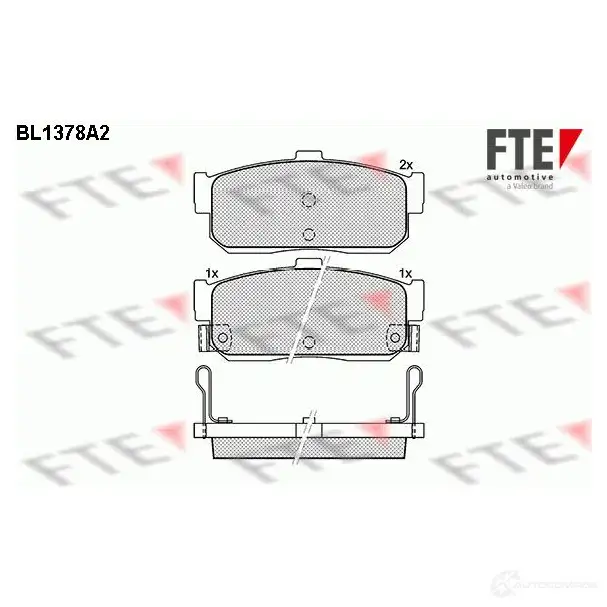 Тормозные колодки, комплект FTE 21714 604442 2 1713 bl1378a2