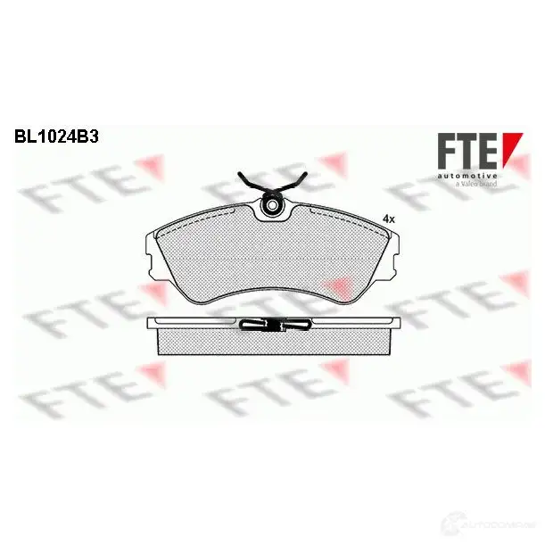 Тормозные колодки, комплект FTE 20124 bl1024b3 604072 2011 8