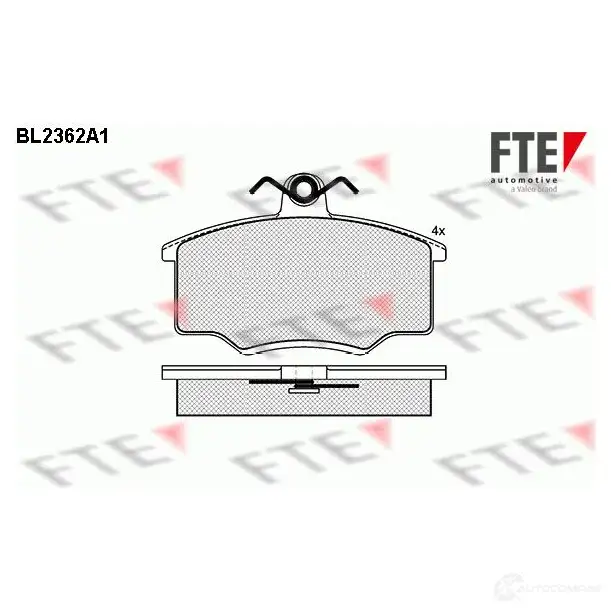 Тормозные колодки, комплект FTE 209 63 PV97KPM 605506 bl2362a1 изображение 0