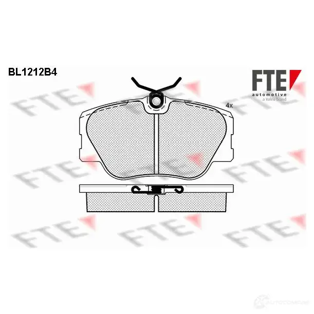 Тормозные колодки, комплект FTE 604250 209 40 bl1212b4 20941