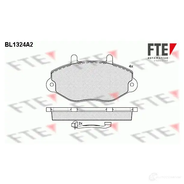 Тормозные колодки дисковые, комплект FTE 604377 214 69 BL1324A2 5PKEKZ