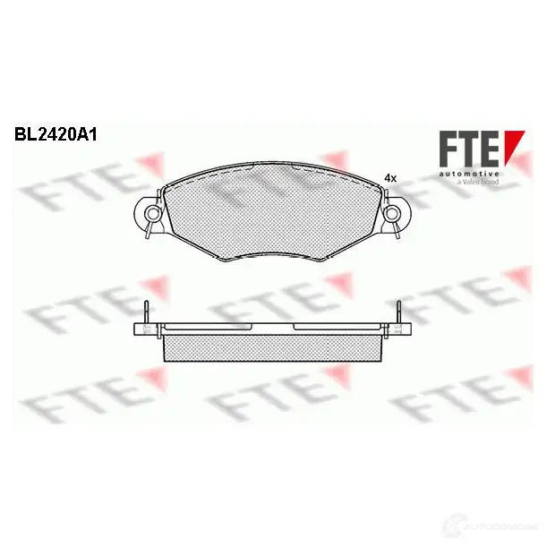 Тормозные колодки, комплект FTE bl2420a1 23 205 S8VRMX 605571 изображение 0