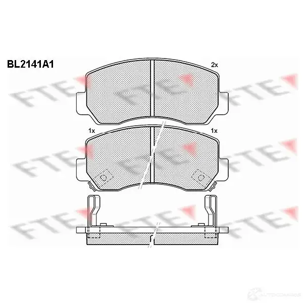 Тормозные колодки дисковые, комплект FTE 605264 4028569679617 F FMUDEW BL2141A1