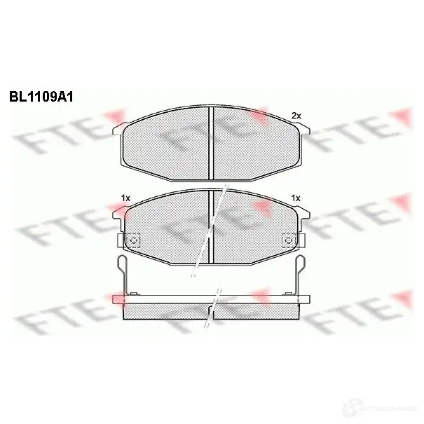 Тормозные колодки, комплект FTE bl1109a1 20832 206 28 604148 изображение 0