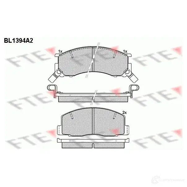 Тормозные колодки, комплект FTE 21836 604465 bl1394a2 2183 5 изображение 0
