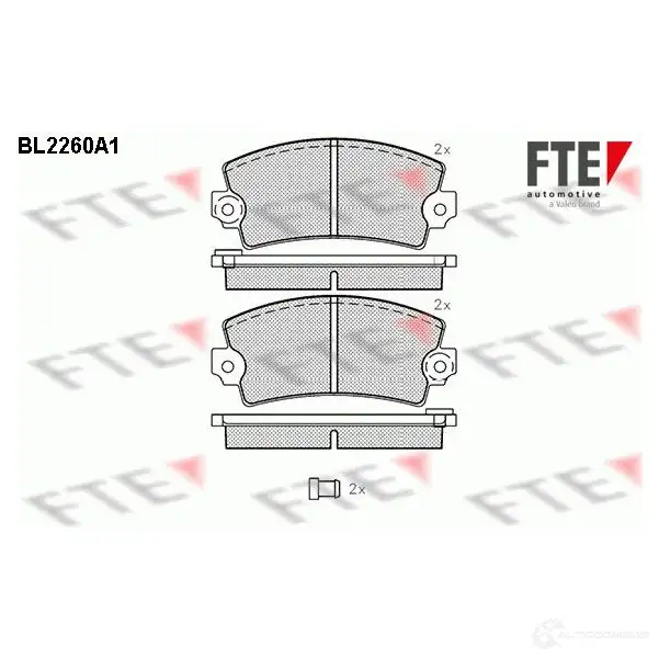 Тормозные колодки, комплект FTE 2033 4 20335 bl2260a1 605421 изображение 0
