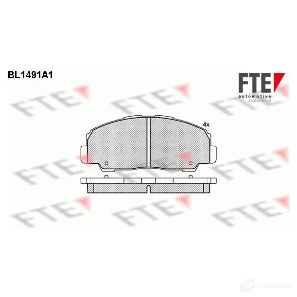 Тормозные колодки дисковые, комплект FTE D490-7370 219 67 604568 BL1491A1 изображение 0