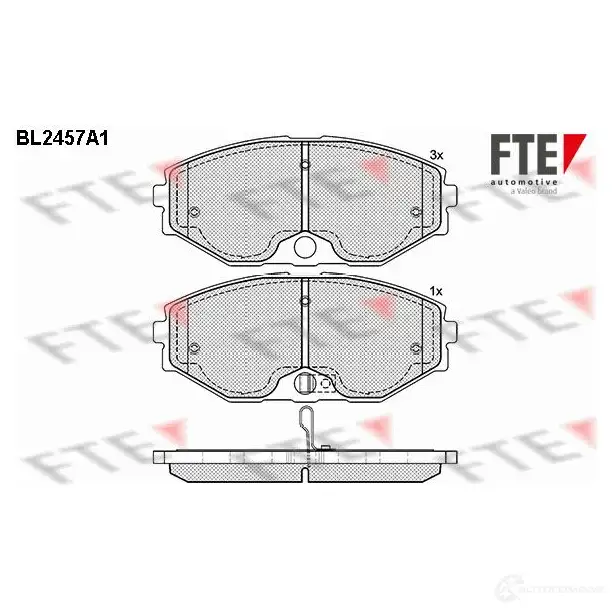 Тормозные колодки, комплект FTE 605614 bl2457a1 2 3184 23185 изображение 0