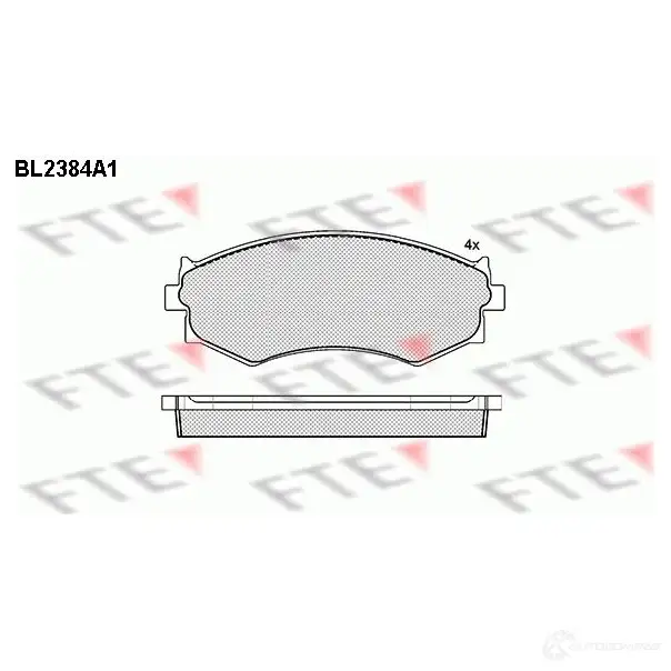 Тормозные колодки, комплект FTE bl2384a1 D462-7342 605532 215 26 изображение 0