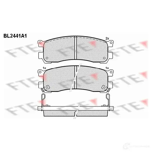 Тормозные колодки, комплект FTE 21321 2132 0 605597 bl2441a1