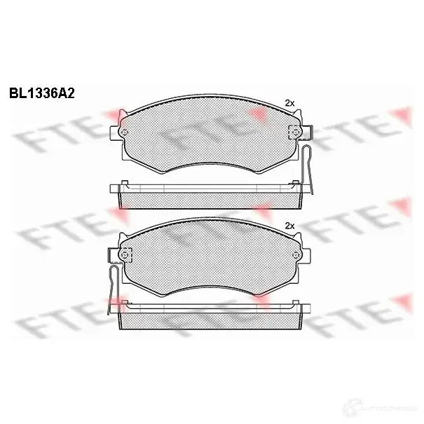 Тормозные колодки, комплект FTE bl1336a2 21528 2152 7 604397 изображение 0
