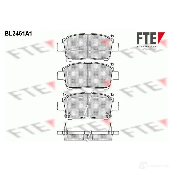 Тормозные колодки дисковые, комплект FTE 605619 BL2461A1 23511 2 3510 изображение 0