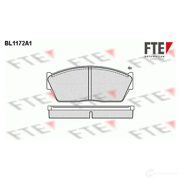 Тормозные колодки, комплект FTE bl1172a1 604207 21018 208 95
