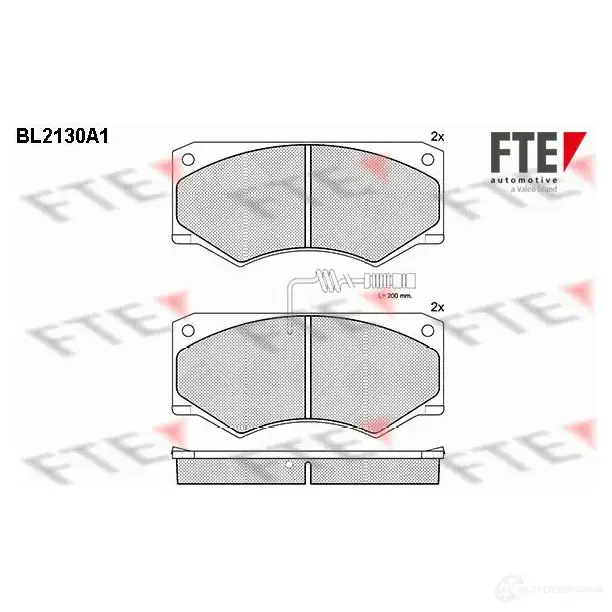 Тормозные колодки дисковые, комплект FTE 24773 BL2130A1 605252 2 0465 изображение 0